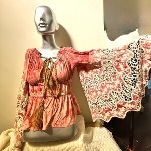 Bohemian Lace Sleeve Top